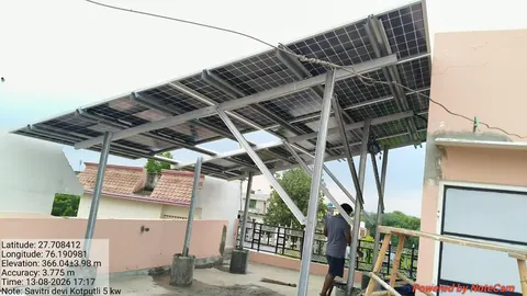 10 kW residential rooftop solar installation in Behror