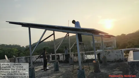 10 kW residential solar panel installation in Neemrana